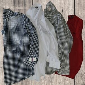 Men's Checkered and Solid Shirts Collection